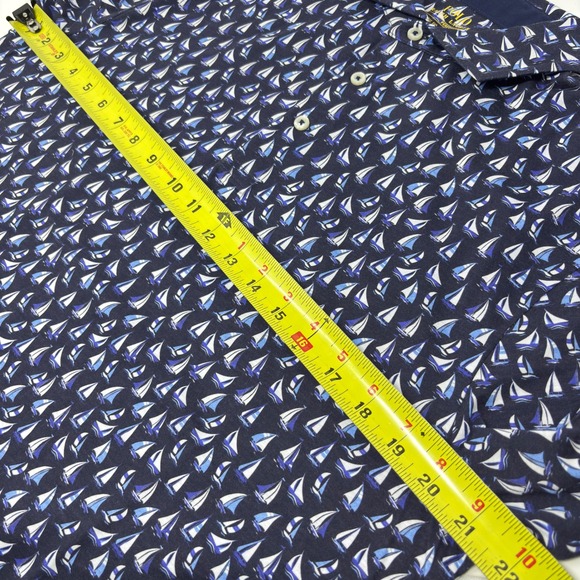 Polo Ralph Lauren Classic Fit Golf Polo Shirt Men's M Navy Sailboat NEW - Picture 3 of 7
